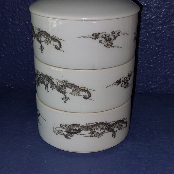 Fukagawa For Tiffany Dragon Sushi Set - Picture 8 of 9